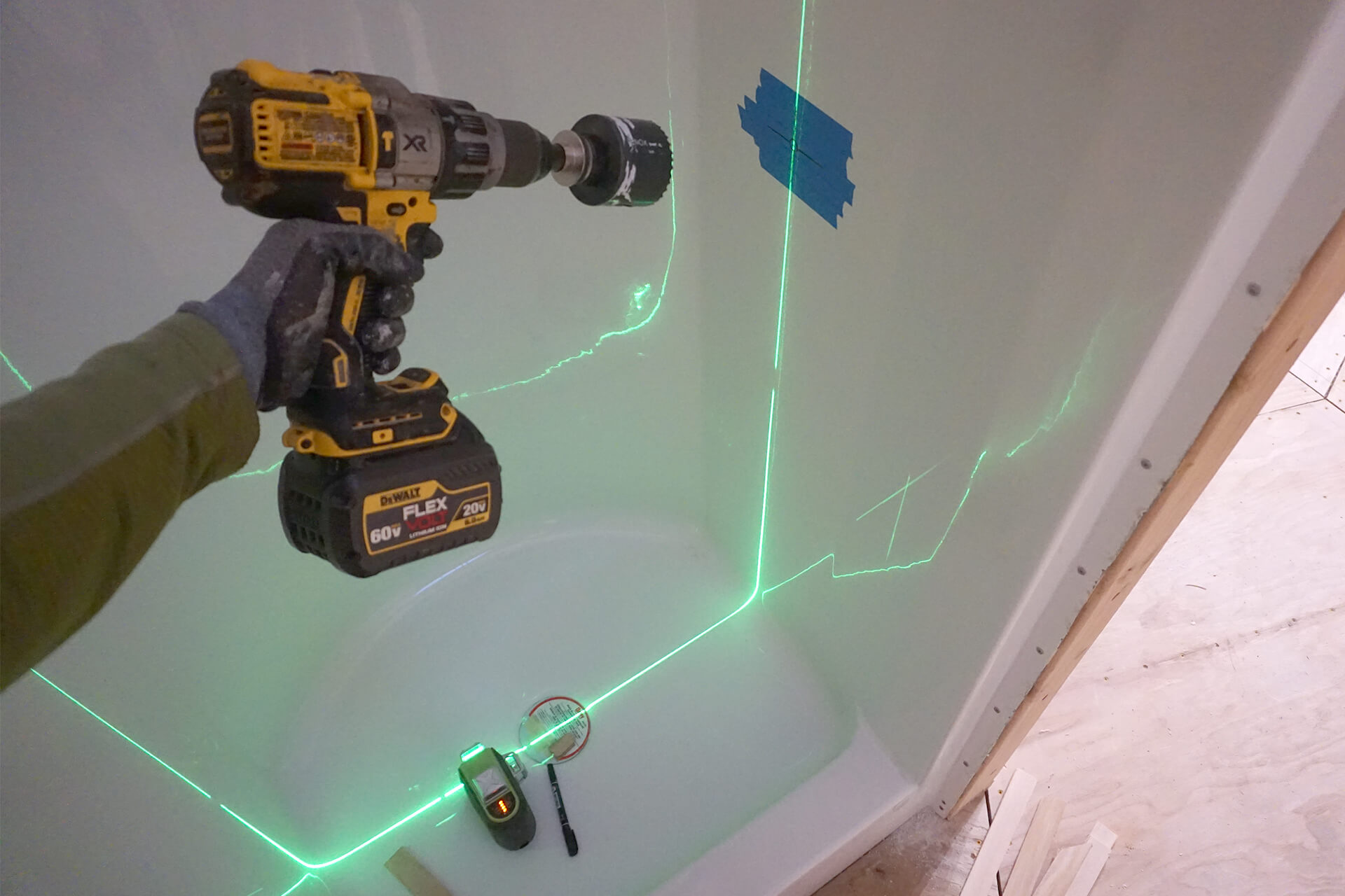 Room framing shower photo number 21.